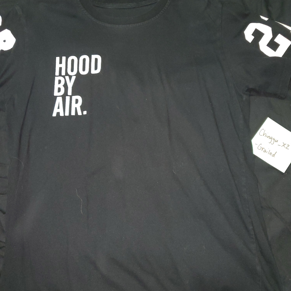 Black graphic Tee 'Hood By Air'